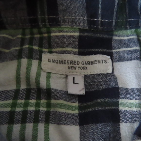 Engineered Garments Check plaid Western Shirt Pearl Snap Button Up Made In USA - Picture 4 of 7